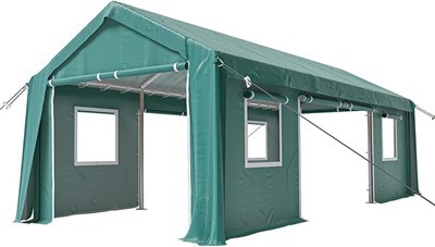Vattentät portabel garage för hela säsongen